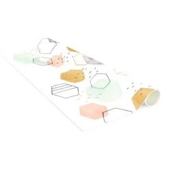 BILDERWELTEN Tapis En Vinyle - Hexagonal Scattering I - Carré 1:1 Dimension HxL: 60cm X 60cm -Tapis et paillasson Soldes 46834447 4