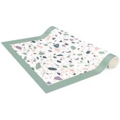 BILDERWELTEN Tapis En Vinyle - Detailed Terrazzo Pattern Agrigento With Frame - Panorama Large Dimension HxL: 240cm X 80cm -Tapis et paillasson Soldes 46837511 4