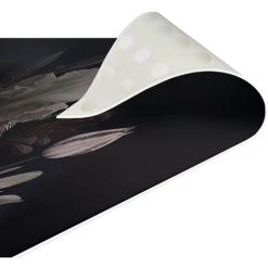 BILDERWELTEN Tapis En Vinyle - Flowers With Fog On Black - Portrait 3:2 Dimension HxL: 120cm X 80cm -Tapis et paillasson Soldes 46840437 5