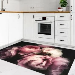 BILDERWELTEN Tapis En Vinyle - Peony Black Shabby Backdrop - Paysage 2:3 Dimension HxL: 40cm X 60cm 7 BILDERWELTEN Tapis En Vinyle - Peony Black Shabby Backdrop - Paysage 2:3 Dimension HxL: 40cm X 60cm -Tapis et paillasson Soldes 46843319 3