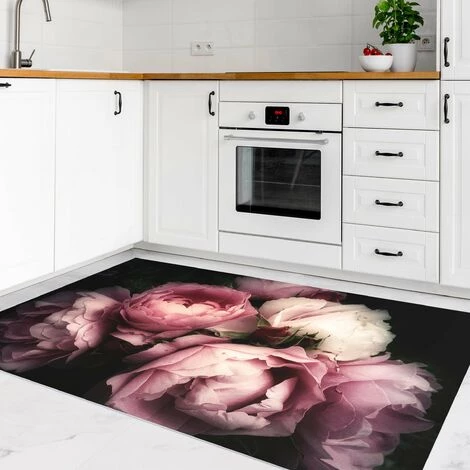 BILDERWELTEN Tapis En Vinyle - Peony Black Shabby Backdrop - Paysage 2:3 Dimension HxL: 40cm X 60cm 3 BILDERWELTEN Tapis En Vinyle - Peony Black Shabby Backdrop - Paysage 2:3 Dimension HxL: 40cm X 60cm – Image 3