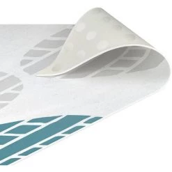 BILDERWELTEN Tapis En Vinyle - Tyre Tracks On Asphalt - Portrait 4:3 Dimension HxL: 60cm X 45cm -Tapis et paillasson Soldes 46845848 5