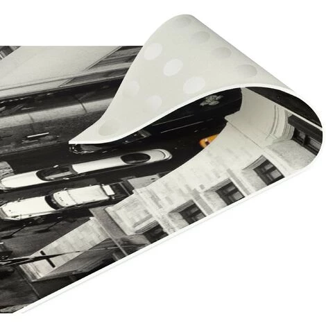 BILDERWELTEN Tapis En Vinyle - New York City Cabs - Paysage 3:4 Dimension HxL: 60cm X 80cm 5 BILDERWELTEN Tapis En Vinyle - New York City Cabs - Paysage 3:4 Dimension HxL: 60cm X 80cm – Image 5