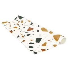 BILDERWELTEN Tapis En Vinyle - Detailed Terrazzo Pattern Leghorn - Carré 1:1 Dimension HxL: 60cm X 60cm -Tapis et paillasson Soldes 46853382 4