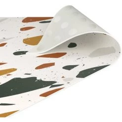 BILDERWELTEN Tapis En Vinyle - Detailed Terrazzo Pattern Leghorn - Carré 1:1 Dimension HxL: 60cm X 60cm -Tapis et paillasson Soldes 46853382 5