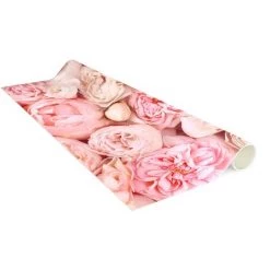 BILDERWELTEN Tapis En Vinyle - Roses Rosé Coral Shabby - Carré 1:1 Dimension HxL: 60cm X 60cm -Tapis et paillasson Soldes 46854417 4