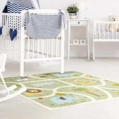 BILDERWELTEN Tapis En Vinyle - Playoom Mat Safari - So Many Different Animals - Carré 1:1 Dimension HxL: 40cm X 40cm 7 BILDERWELTEN Tapis En Vinyle - Playoom Mat Safari - So Many Different Animals - Carré 1:1 Dimension HxL: 40cm X 40cm -Tapis et paillasson Soldes 46855972 3