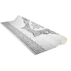 BILDERWELTEN Tapis En Vinyle - Mandala Lotus Concrete Look - Carré 1:1 Dimension HxL: 40cm X 40cm -Tapis et paillasson Soldes 46856512 4