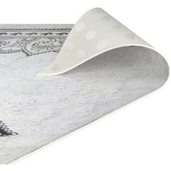 BILDERWELTEN Tapis En Vinyle - Mandala Lotus Concrete Look - Carré 1:1 Dimension HxL: 40cm X 40cm -Tapis et paillasson Soldes 46856512 5