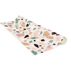 BILDERWELTEN Tapis En Vinyle - Terazzo Pattern Naples - Carré 1:1 Dimension HxL: 60cm X 60cm -Tapis et paillasson Soldes 46856631 4