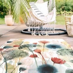 BILDERWELTEN Tapis En Vinyle - Wild Flowers In Summer I - Carré 1:1 Dimension HxL: 40cm X 40cm -Tapis et paillasson Soldes 46857844 3