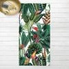 BILDERWELTEN Tapis En Vinyle - Colourful Tropical Rainforest Pattern - Portrait 2:1 Dimension HxL: 100cm X 50cm