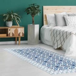 BILDERWELTEN Tapis En Vinyle - Moroccan Tiles Floral Blueprint With Tile Frame - Portrait 2:1 Dimension HxL: 140cm X 70cm 7 BILDERWELTEN Tapis En Vinyle - Moroccan Tiles Floral Blueprint With Tile Frame - Portrait 2:1 Dimension HxL: 140cm X 70cm -Tapis et paillasson Soldes 46860743 3