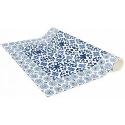 BILDERWELTEN Tapis En Vinyle - Moroccan Tiles Floral Blueprint With Tile Frame - Portrait 2:1 Dimension HxL: 140cm X 70cm 8 BILDERWELTEN Tapis En Vinyle - Moroccan Tiles Floral Blueprint With Tile Frame - Portrait 2:1 Dimension HxL: 140cm X 70cm -Tapis et paillasson Soldes 46860743 4