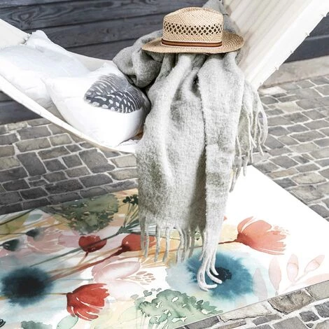 BILDERWELTEN Tapis En Vinyle - Wild Flowers In Summer I - Portrait 2:1 Dimension HxL: 120cm X 60cm 3 BILDERWELTEN Tapis En Vinyle - Wild Flowers In Summer I - Portrait 2:1 Dimension HxL: 120cm X 60cm – Image 3