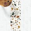 BILDERWELTEN Tapis En Vinyle - Detailed Terrazzo Pattern Leghorn - Panorama Large Dimension HxL: 90cm X 30cm