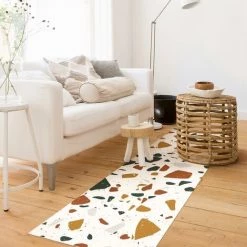 BILDERWELTEN Tapis En Vinyle - Detailed Terrazzo Pattern Leghorn - Panorama Large Dimension HxL: 90cm X 30cm 7 BILDERWELTEN Tapis En Vinyle - Detailed Terrazzo Pattern Leghorn - Panorama Large Dimension HxL: 90cm X 30cm -Tapis et paillasson Soldes 46865603 3