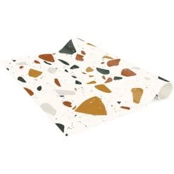 BILDERWELTEN Tapis En Vinyle - Detailed Terrazzo Pattern Leghorn - Panorama Large Dimension HxL: 90cm X 30cm 8 BILDERWELTEN Tapis En Vinyle - Detailed Terrazzo Pattern Leghorn - Panorama Large Dimension HxL: 90cm X 30cm -Tapis et paillasson Soldes 46865603 4