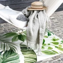 BILDERWELTEN Tapis En Vinyle - Watercolour Tropical Leaves And Tendrils - Portrait 3:2 Dimension HxL: 60cm X 40cm -Tapis et paillasson Soldes 46870534 3