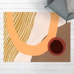 BILDERWELTEN Tapis En Vinyle - Desert Sun - Paysage 3:4 Dimension HxL: 60cm X 80cm