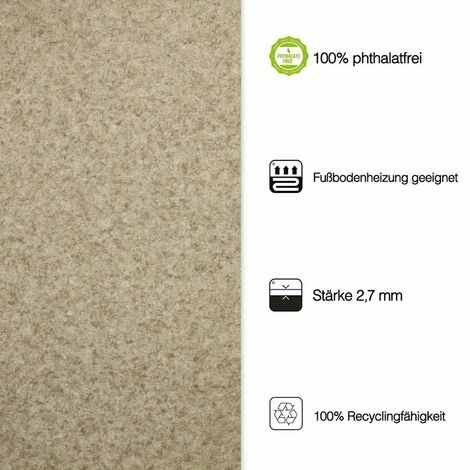 KARAT Tapis De Protection De Sol Spark Coupe 1 Mètre Chevron V01x 100 Cm - Marron Clair 4 KARAT Tapis De Protection De Sol Spark Coupe 1 Mètre Chevron V01x 100 Cm - Marron Clair – Image 4