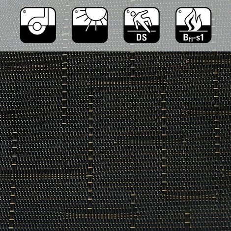 KARAT Tapis De Protection De Sol Ferrara Pour Sols Durs Vinyle 120 X 90 Cm - Noir 5 KARAT Tapis De Protection De Sol Ferrara Pour Sols Durs Vinyle 120 X 90 Cm - Noir – Image 5