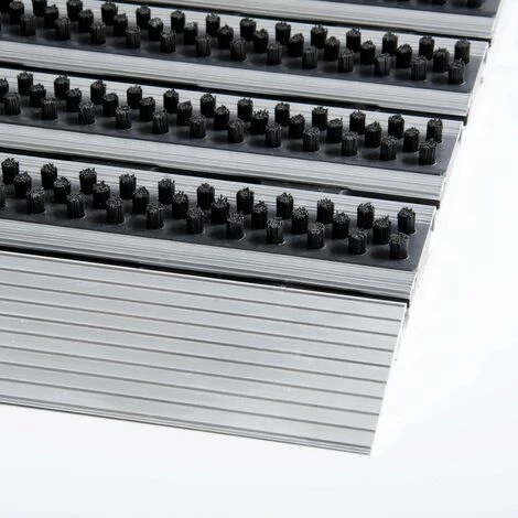 CASA PURA Paillasson En Aluminium Brosse Profi Slim Extra Plat Avec Des Brosses 50 X 80 Cm - Anthracite/Noir 5 CASA PURA Paillasson En Aluminium Brosse Profi Slim Extra Plat Avec Des Brosses 50 X 80 Cm - Anthracite/Noir – Image 5