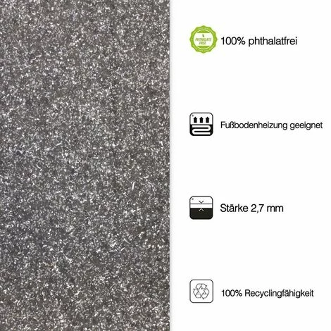 KARAT Tapis De Protection De Sol Spark Coupe 1 Mètre Archer M07x 100 Cm - Anthracite 4 KARAT Tapis De Protection De Sol Spark Coupe 1 Mètre Archer M07x 100 Cm - Anthracite – Image 4