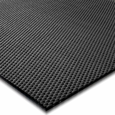 KARAT Revêtement De Sol Padua Tapis D'extérieur + Tapis D'intérieur 90 X 50 Cm - Noir 2 KARAT Revêtement De Sol Padua Tapis D'extérieur + Tapis D'intérieur 90 X 50 Cm - Noir – Image 2