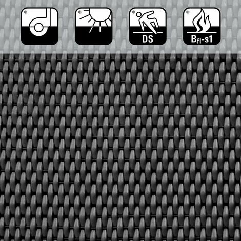 KARAT Revêtement De Sol Padua Tapis D'extérieur + Tapis D'intérieur 90 X 50 Cm - Noir 5 KARAT Revêtement De Sol Padua Tapis D'extérieur + Tapis D'intérieur 90 X 50 Cm - Noir – Image 5