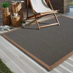 KARAT Tapis D'extérieur Modena Avec Bordure 70 X 130 Cm - Marron -Tapis et paillasson Soldes 46905318 3