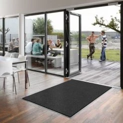 USE & WASH Tapis Anti-salissures Joy Noir 43x60 Cm - Noir -Tapis et paillasson Soldes 46910342 4