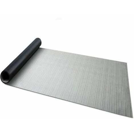 KARAT Revêtement De Sol Bologna Tapis D'intérieur Et D'extérieur Largeur 180 X 50 Cm - Gris 1 KARAT Revêtement De Sol Bologna Tapis D'intérieur Et D'extérieur Largeur 180 X 50 Cm - Gris