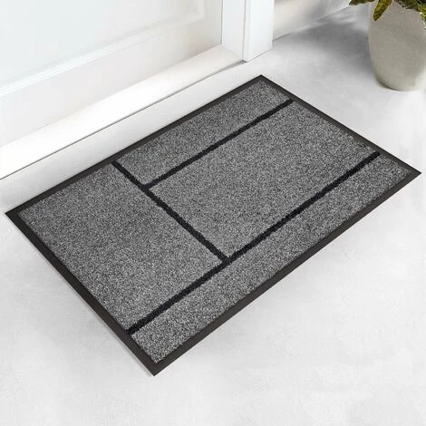 KARAT Tapis Anti-poussière Geo 72x90 Cm - Anthracite 4 KARAT Tapis Anti-poussière Geo 72x90 Cm - Anthracite – Image 4