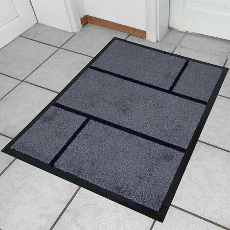 KARAT Tapis Anti-poussière Geo 72x90 Cm - Anthracite 5 KARAT Tapis Anti-poussière Geo 72x90 Cm - Anthracite – Image 5