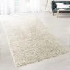 KARAT Tapis Shaggy Prestige Ivoire Crème 70 X 130 Cm - Ivoire