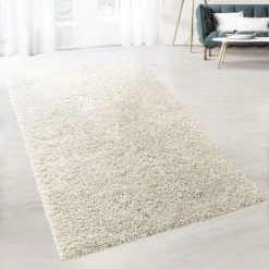 KARAT Tapis Shaggy Prestige Ivoire Crème 70 X 130 Cm - Ivoire