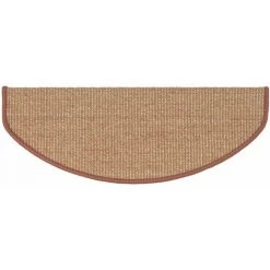 KARAT Tapis D'escalier Pure Nature Demi-rond Terre 19x56cm - Abricot 9 KARAT Tapis D'escalier Pure Nature Demi-rond Terre 19x56cm - Abricot -Tapis et paillasson Soldes 46912824 5