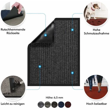 KARAT Tapis Anti-poussière Dura Marron 40 X 60 Cm - Marron 5 KARAT Tapis Anti-poussière Dura Marron 40 X 60 Cm - Marron – Image 5