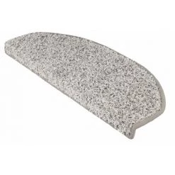 KARAT Tapis D'escalier Bali Gris Argent Demi-tour 19x56cm - Argent Gris