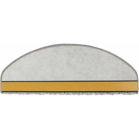 KARAT Tapis D'escalier Bali Gris Argent Demi-tour 19x56cm - Argent Gris 3 KARAT Tapis D'escalier Bali Gris Argent Demi-tour 19x56cm - Argent Gris – Image 3