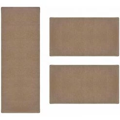 KARAT Descente De Lit Dynasty Brun Clair 1 Patin 67 X250 Cm + 2 Ponts 67 X 140 Cm - Marron Clair