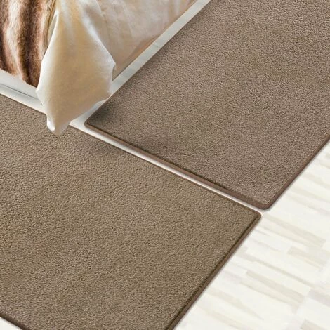 KARAT Descente De Lit Dynasty Brun Clair 1 Patin 67 X250 Cm + 2 Ponts 67 X 140 Cm - Marron Clair 4 KARAT Descente De Lit Dynasty Brun Clair 1 Patin 67 X250 Cm + 2 Ponts 67 X 140 Cm - Marron Clair – Image 4