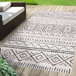 Karat Tapis D'extérieur Aztec Gris 80 X 150 Cm - Gris 9 Karat Tapis D'extérieur Aztec Gris 80 X 150 Cm - Gris -Tapis et paillasson Soldes 46913732 5