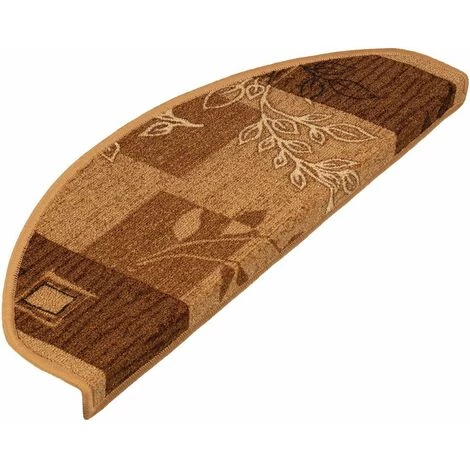 KARAT Tapis D'escalier Akzent Beige Semi-circulaire - Beige 1 KARAT Tapis D'escalier Akzent Beige Semi-circulaire - Beige