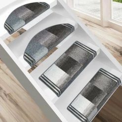 KARAT Tapis D'escalier Ikaria Gris Rectangulaire - Gris 8 KARAT Tapis D'escalier Ikaria Gris Rectangulaire - Gris -Tapis et paillasson Soldes 46914245 4