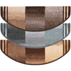 KARAT Tapis D'escalier Ikaria Marron Semi-circulaire - Marron 8 KARAT Tapis D'escalier Ikaria Marron Semi-circulaire - Marron -Tapis et paillasson Soldes 46914521 4