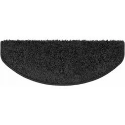 KARAT Tapis D'escalier Shaggy Sphinx Demi-tour 23,5 X 65 Cm Le Noir - Noir