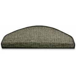 KARAT Tapis D'escalier Bermuda Vert Semi-circulaire - Vert