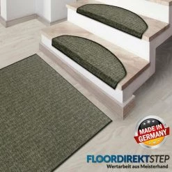 KARAT Tapis D'escalier Bermuda Vert Semi-circulaire - Vert 7 KARAT Tapis D'escalier Bermuda Vert Semi-circulaire - Vert -Tapis et paillasson Soldes 46916133 4